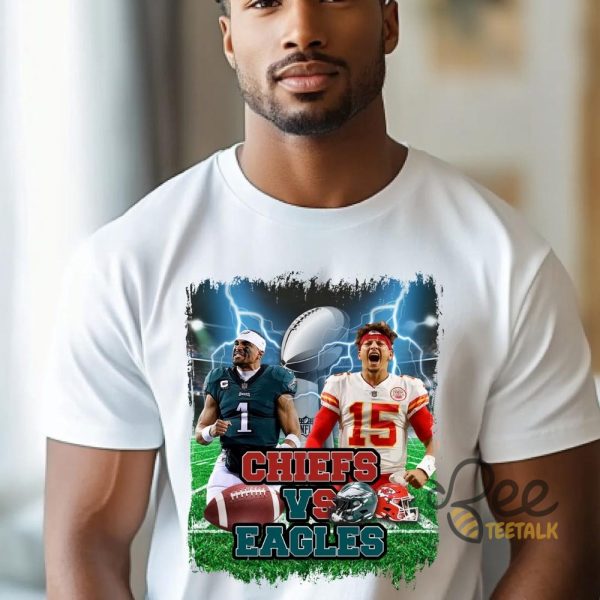 Chiefs Vs Eagles 2025 Super Bowl Shirt Super Bowl Liv 59 Tee beeteetalk 1 4