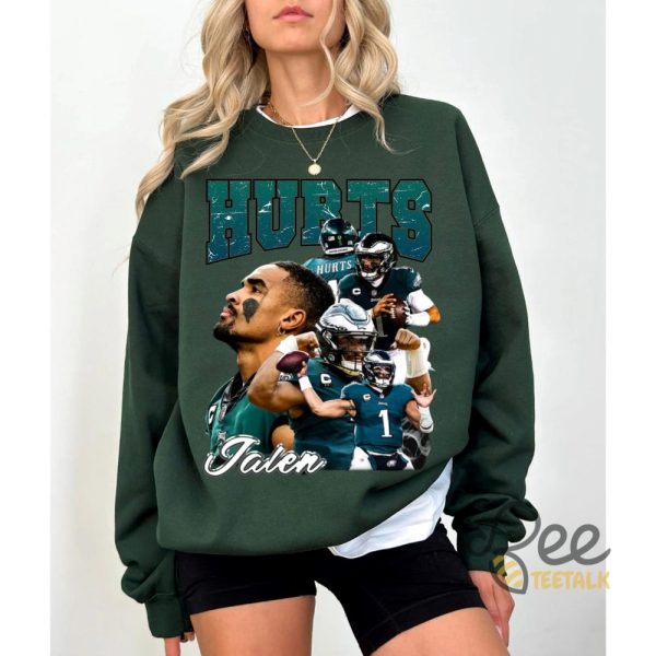 Jalen Hurts Philadelphia Eagles Football Bootleg Shirt beeteetalk 1 3