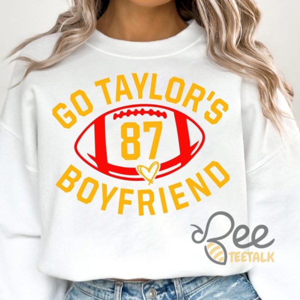 Go Taylors Boyfriend Shirt Taylor Swift Superbowl Shirt 2025 beeteetalk 1