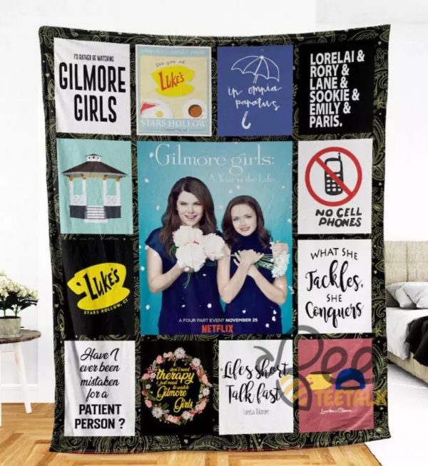 Gilmore Girls Series Fleece Blanket Stars Hollow Mother Daughter Blankets beeteetalk 1