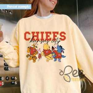 Winnie The Pooh Kansas City Chiefs Shirt - | Beeteetalk High-quality Image