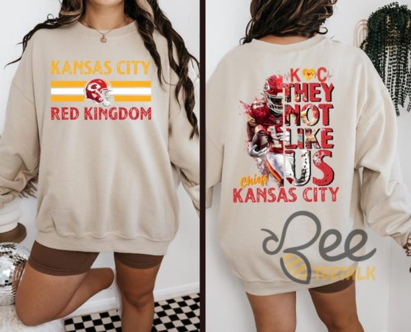 Kansas City Chiefs Red Kingdom They Not Like Us Shirt beeteetalk 1 1