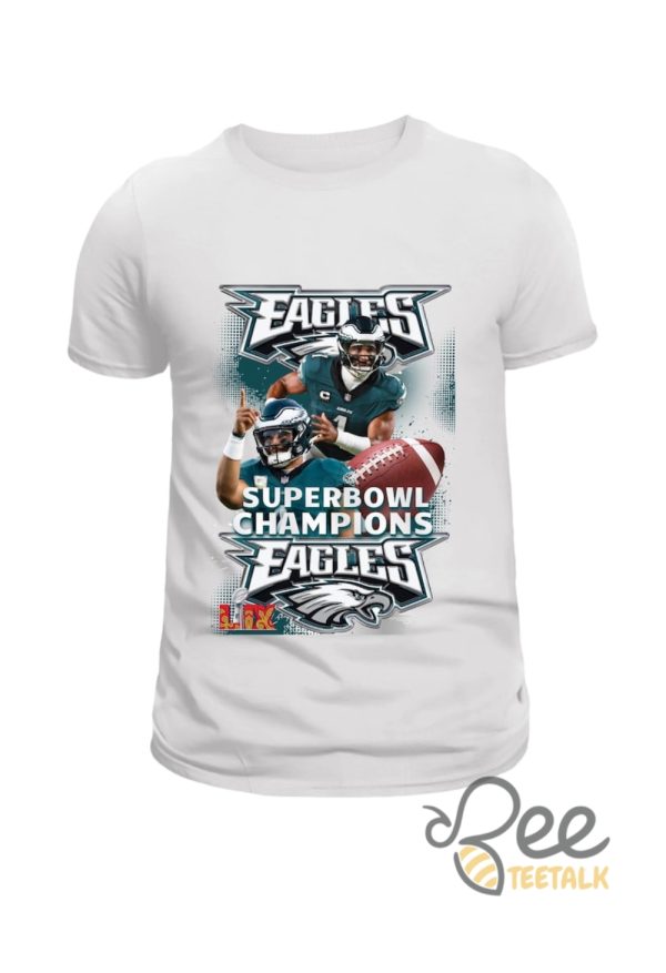 Philadelphia Eagles 2025 Superbowl Tee Shirt - | Beeteetalk High-quality Image