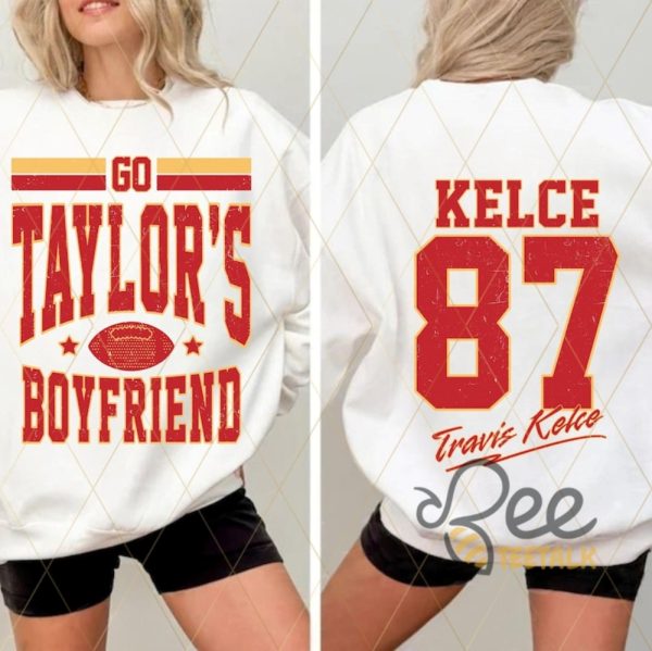 Go Taylors Boyfriend Travis Kelce 87 Shirt beeteetalk 1