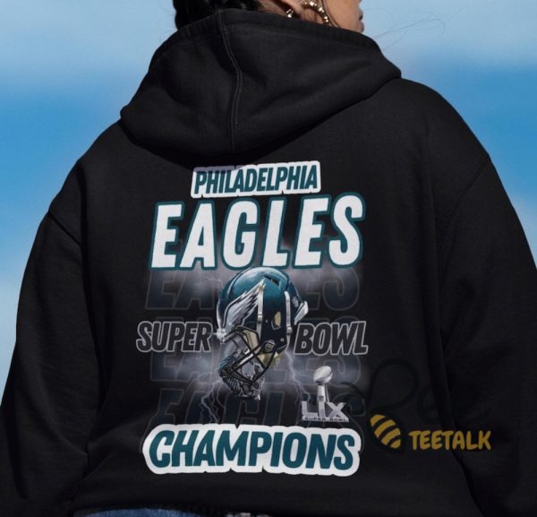 Champions Superbowl Lix Philadelphia Eagles Football Shirt - | Beeteetalk High-quality Image