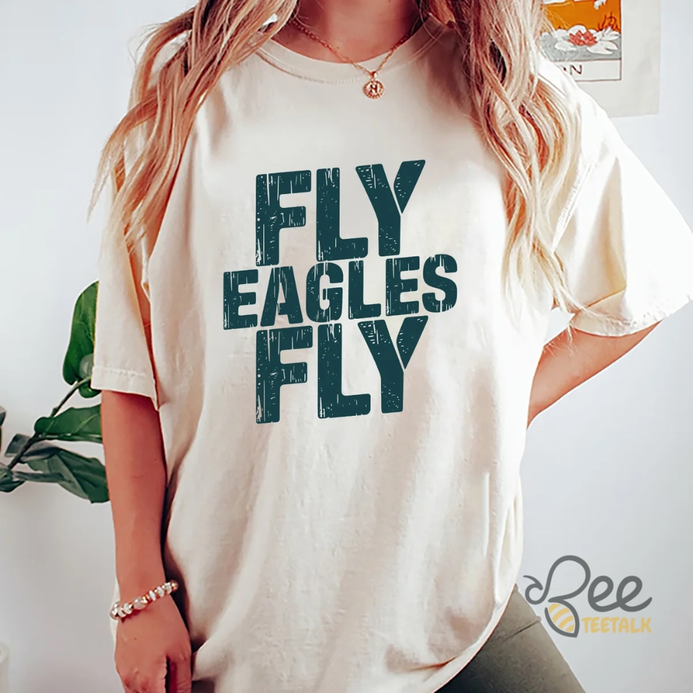 Fly Eagles Fly Football Tee 5 Fly Eagles Fly Football Tee