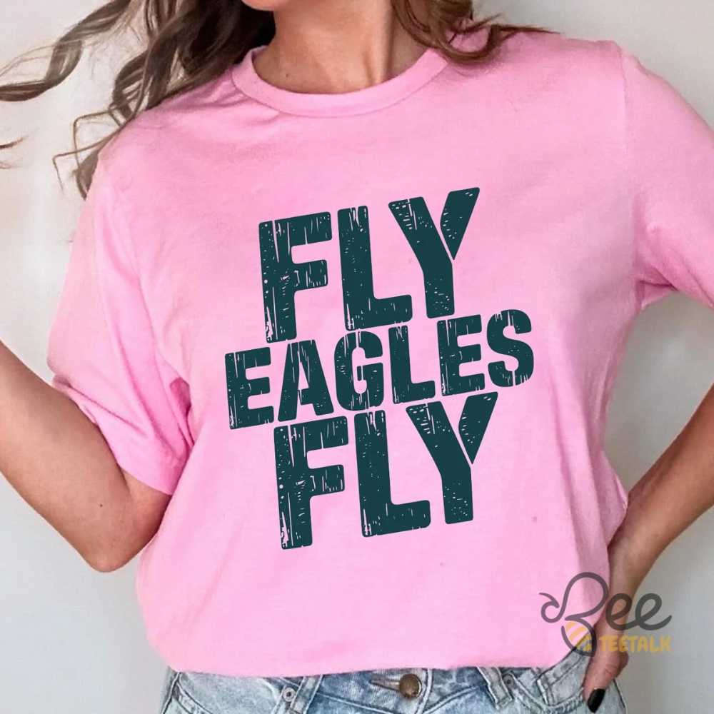 Fly Eagles Fly Football Tee 6 Fly Eagles Fly Football Tee