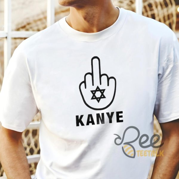 Fuck Kanye Middle Finger Nazi Shirt - | Beeteetalk High-quality Image