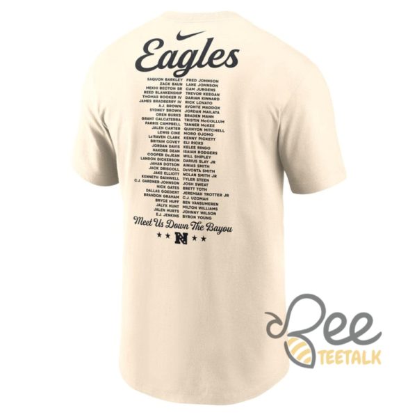 Philadelphia Eagles 2024 Nfc Champions Roster Shirt Nike - | Beeteetalk High-quality Image