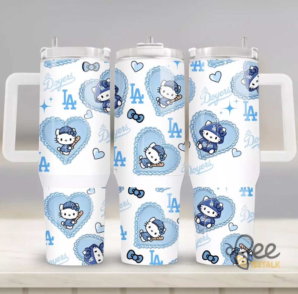 Hello Kitty La Dodgers 40 Oz Tumbler 2 Hello Kitty LA Dodgers 40 oz Tumbler
