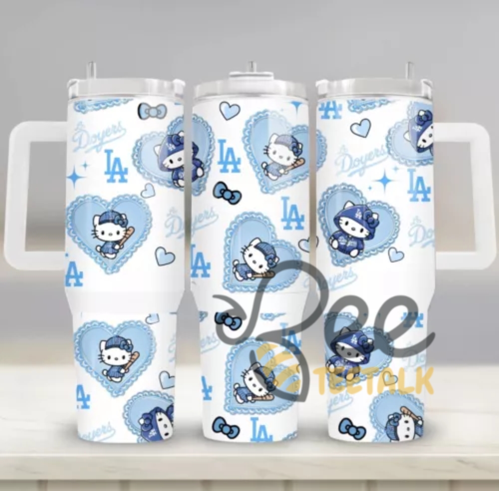 Hello Kitty La Dodgers 40 Oz Tumbler 3 Hello Kitty LA Dodgers 40 oz Tumbler
