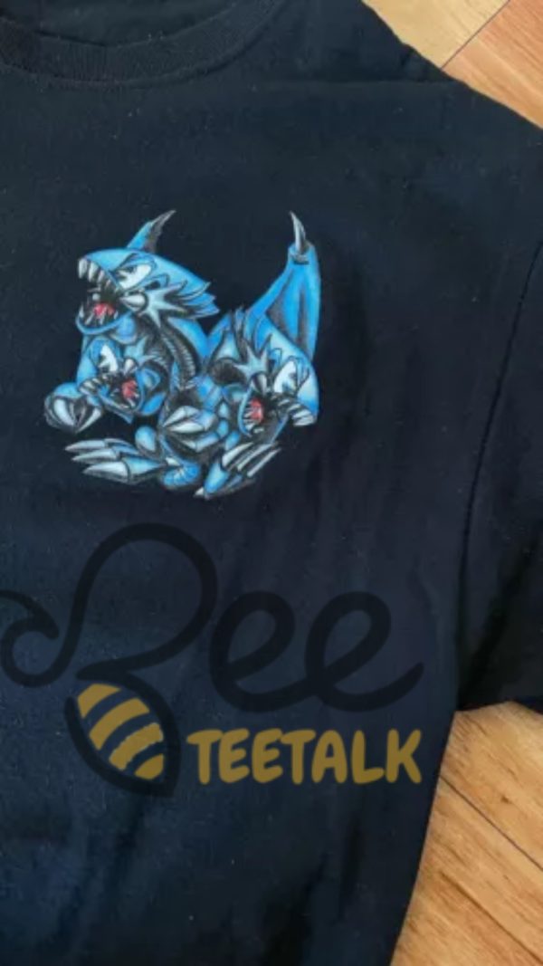 Vintage Yu Gi Oh Blue Eyes White Dragon Shirt - | Beeteetalk High-quality Image