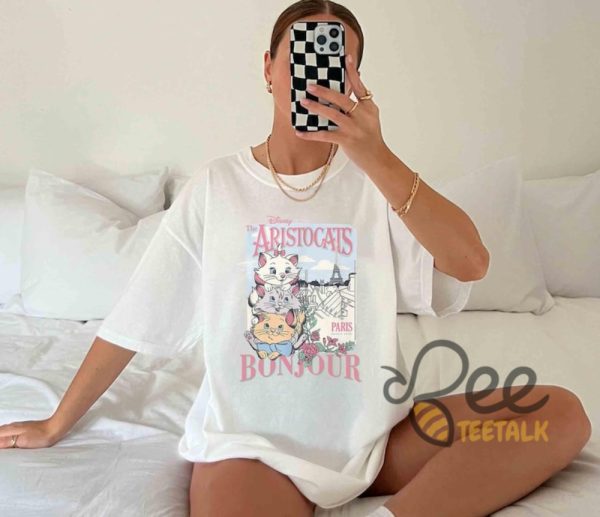 Disney The Aristocats Bonjour Since 1970 Shirt - | Beeteetalk High-quality Image
