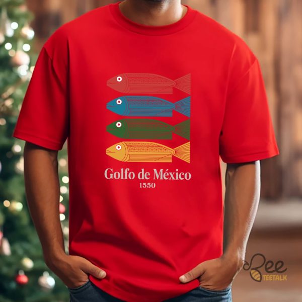 Golfo De México 1550 Fish Shirt Gulf Of Mexico Vintage Tee - | Beeteetalk High-quality Image