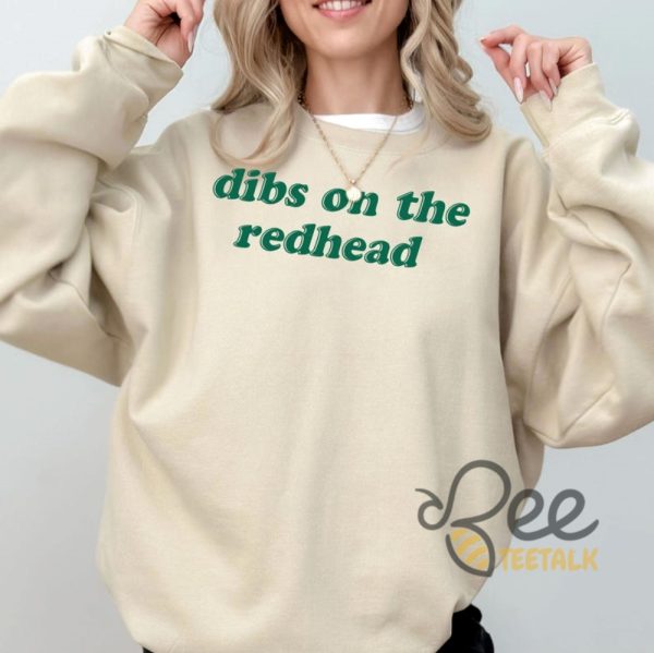 Dibs On The Redhead Shirt Funny St Patricks Day Lucky Irish Tee - | Beeteetalk High-quality Image