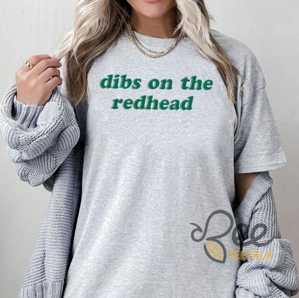 Dibs On The Redhead Shirt Funny St Patricks Day Lucky Irish Tee - | Beeteetalk High-quality Image