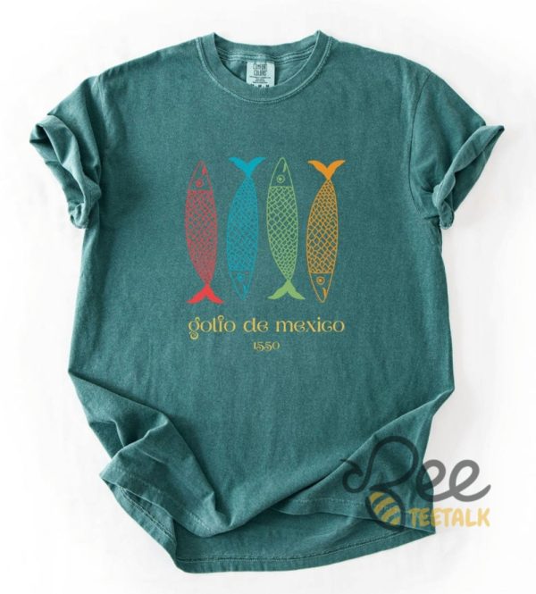 Gulf Of Mexico Shirt Golfo De México 1550 Sardine Shirt - | Beeteetalk High-quality Image