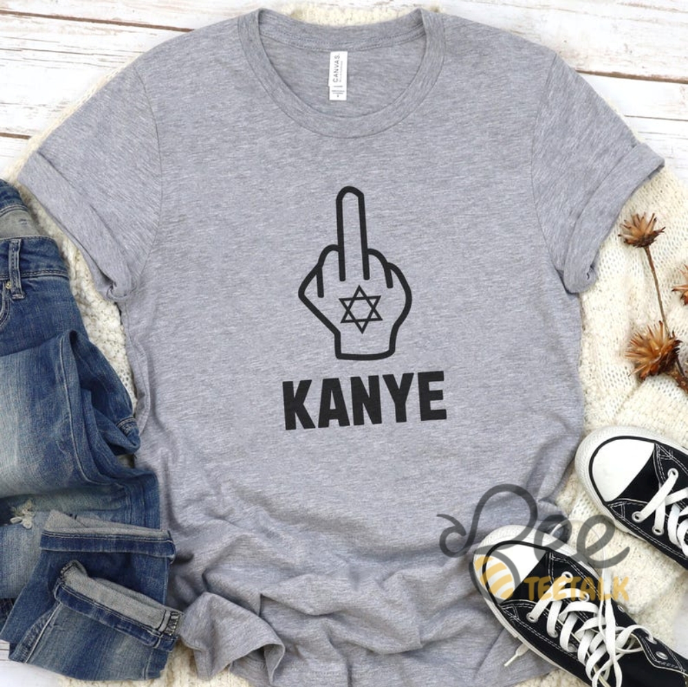 Fuck Kanye West Shirt Middle Finger Anti Nazi Tee 10 Fuck Kanye West Shirt Middle Finger Anti Nazi Tee