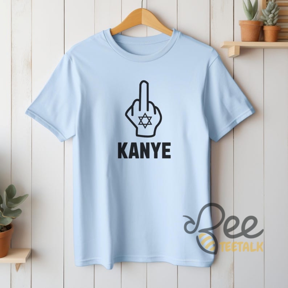 Fuck Kanye West Shirt Middle Finger Anti Nazi Tee 12 Fuck Kanye West Shirt Middle Finger Anti Nazi Tee