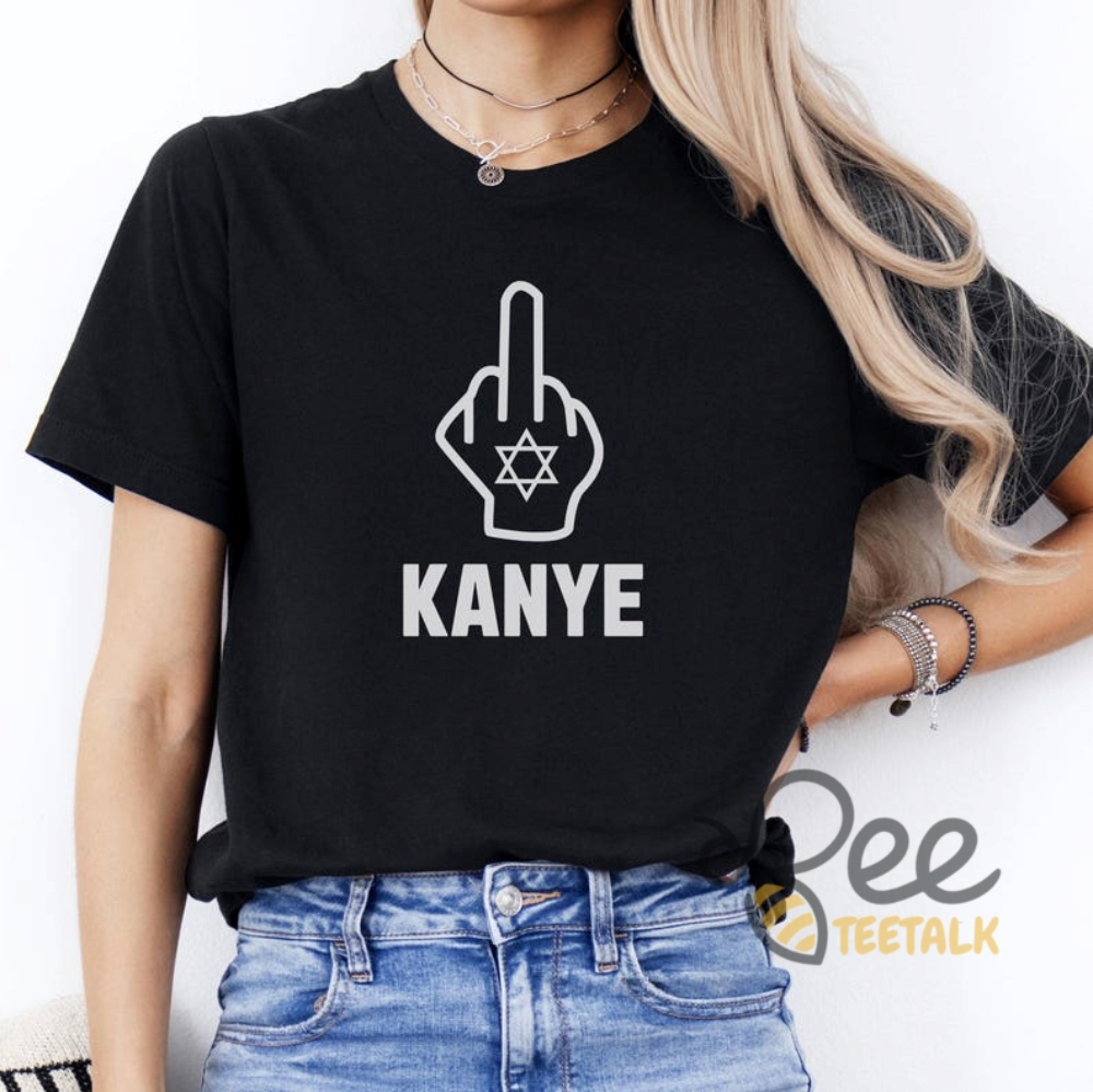 Fuck Kanye West Shirt Middle Finger Anti Nazi Tee 15 Fuck Kanye West Shirt Middle Finger Anti Nazi Tee