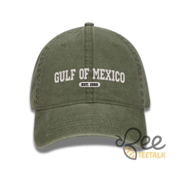 Gulf Of Mexico Embroidered Dad Hat - | Beeteetalk High-quality Image