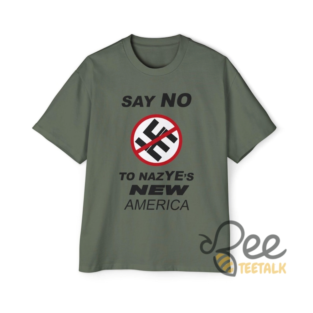 Say No To Nazyes New America Shirt Funny Kanye West Tee 16 Say NO to NazYEs New America Shirt funny kanye west tee