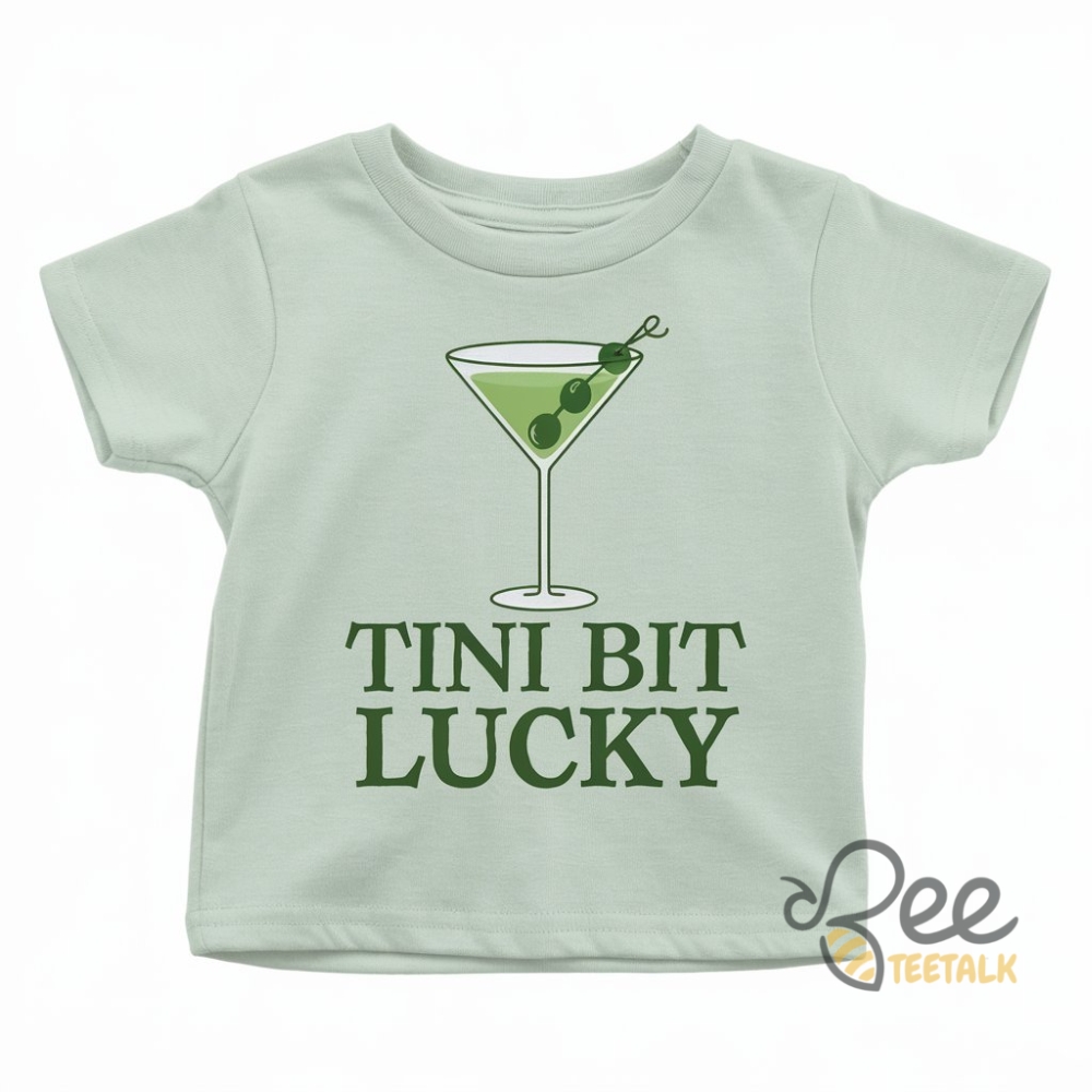 Tini Bit Lucky Baby Tee For Women Martini Tshirt St Patricks Day Tshirt 3 Tini bit lucky baby tee for women martini tshirt st patricks day tshirt
