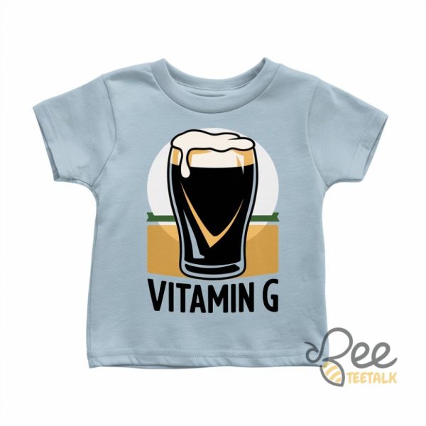Vitamin G Baby Tee Funny St Patricks Day Shirt - | Beeteetalk High-quality Image