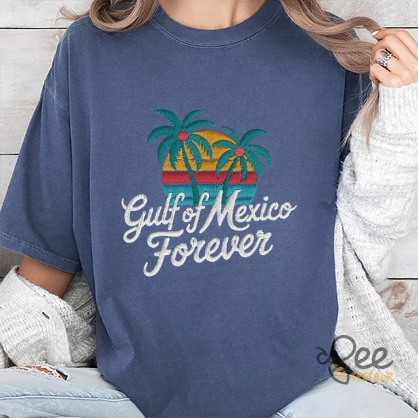 Gulf Of Mexico Forever Embroidered Sweatshirt - | Beeteetalk High-quality Image
