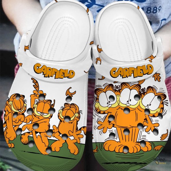 Classic Garfield Crocs Clogs For Adults - | Beeteetalk High-quality Image