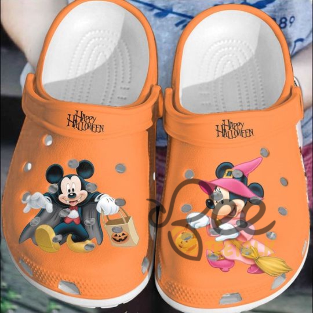 Mickey Mouse And Minnie Happy Halloween Crocs 4 Mickey Mouse And Minnie Happy Halloween Crocs
