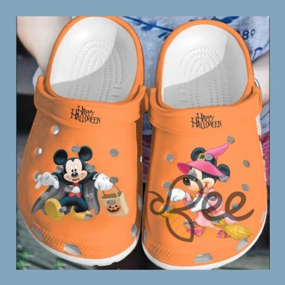 Mickey Mouse And Minnie Happy Halloween Crocs 6 Mickey Mouse And Minnie Happy Halloween Crocs