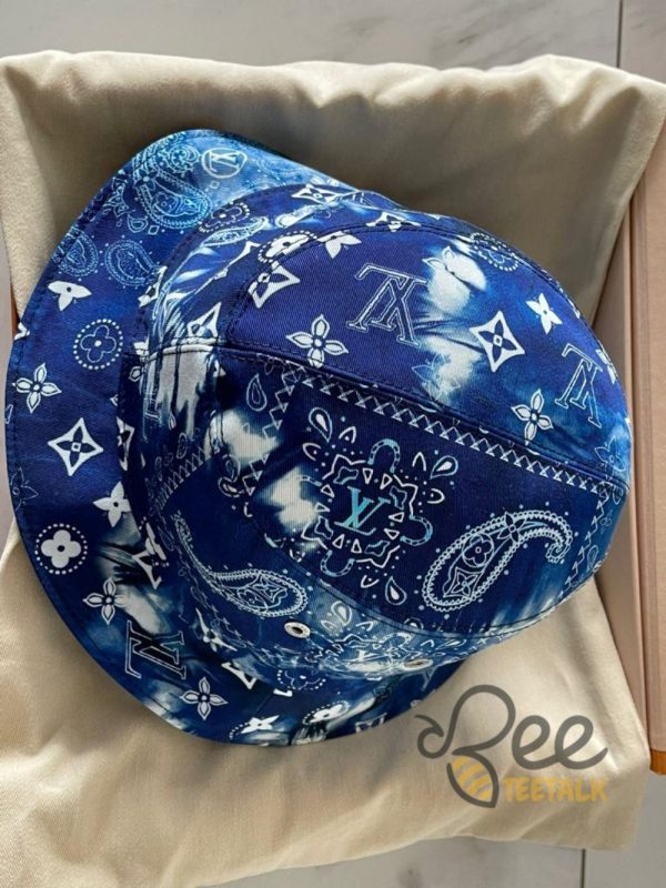 Lv Monogram Bandana Bucket Hat Replica - | Beeteetalk High-quality Image
