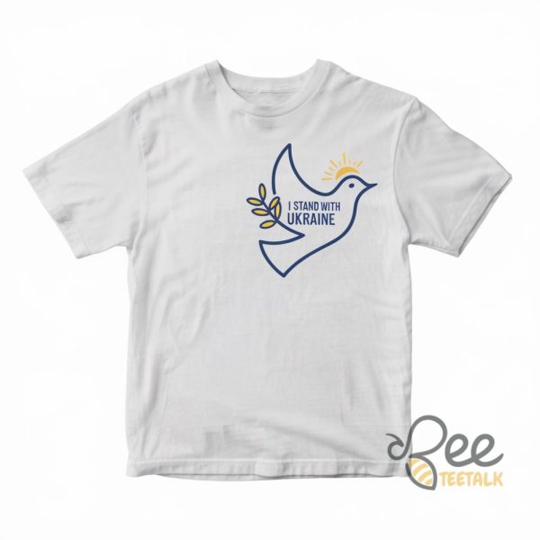 I Stand With Ukraine Dove Shirt - | Beeteetalk High-quality Image