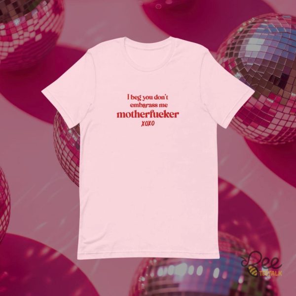 Please Please Please Motherfucker Embroidered Shirt Sabrina Carpenter - | Beeteetalk High-quality Image