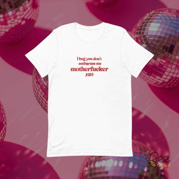 Please Please Please Motherfucker Embroidered Shirt Sabrina Carpenter - | Beeteetalk High-quality Image