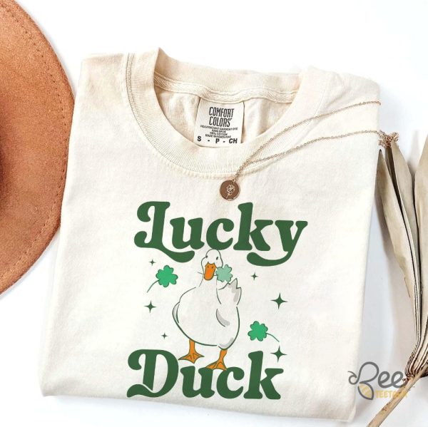 Lucky Duck St Patrick Day Shirt - | Beeteetalk High-quality Image