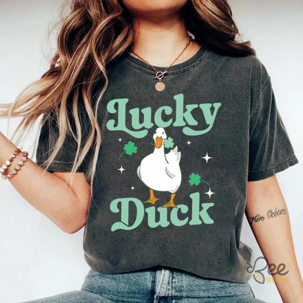 Lucky Duck St Patrick Day Shirt - | Beeteetalk High-quality Image