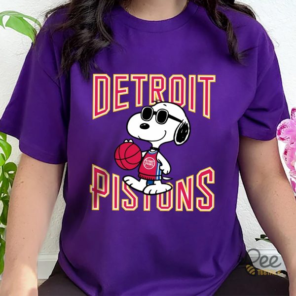 Snoopy Detroit Pistons Shirt - | Beeteetalk High-quality Image