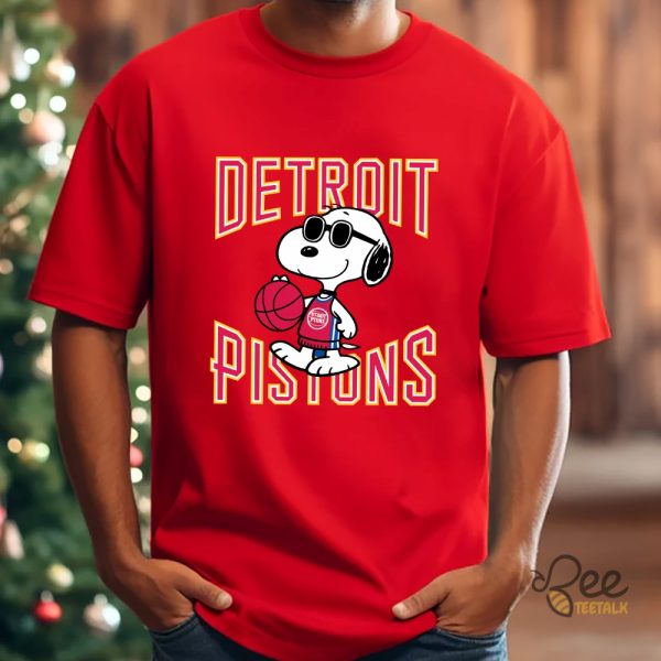 Snoopy Detroit Pistons Shirt - | Beeteetalk High-quality Image