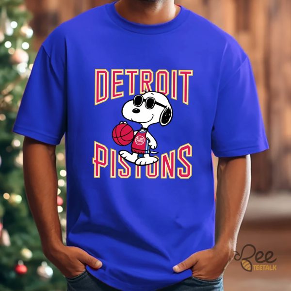 Snoopy Detroit Pistons Shirt - | Beeteetalk High-quality Image