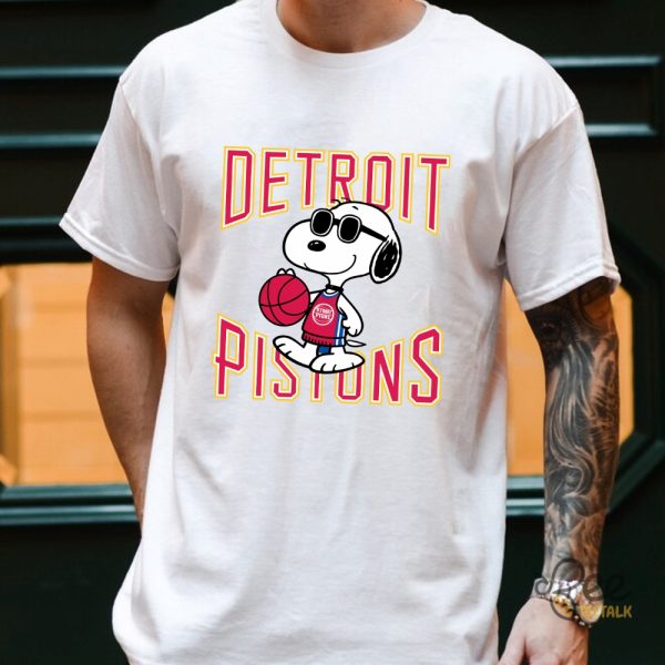 Snoopy Detroit Pistons Shirt - | Beeteetalk High-quality Image