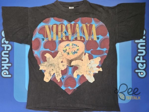 Reprinted Nirvana Heart Shaped Box Shirt - | Beeteetalk High-quality Image