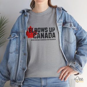 Elbows Up Canada T Shirt - | Beeteetalk High-quality Image