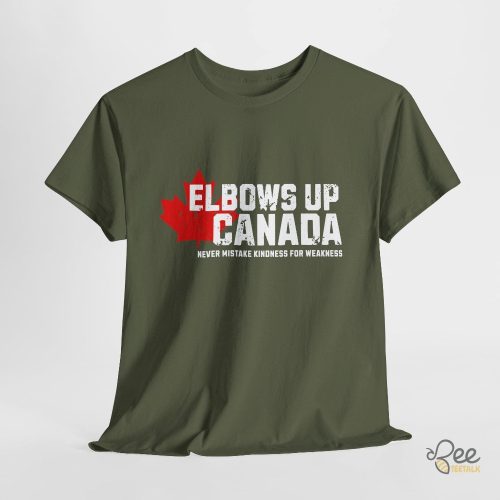 Elbows Up Canada T Shirt - | Beeteetalk High-quality Image