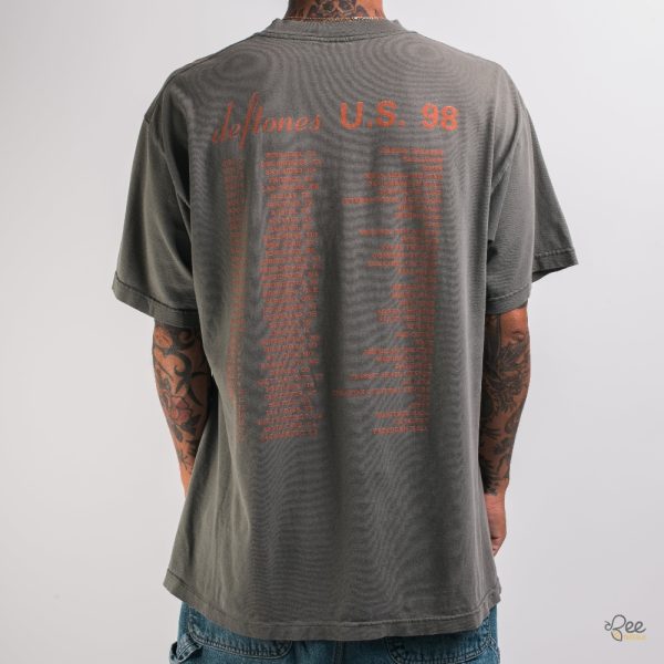 Vintage 1998 Around The Fur Tour Deftones Tshirt - | Beeteetalk High-quality Image