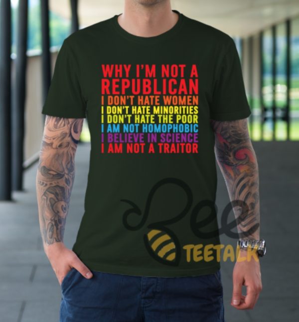 The Republicans Why Im Not A Republican I Dont Hate Women Shirt - | Beeteetalk High-quality Image