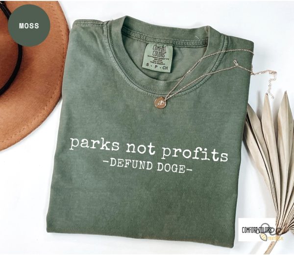 Parks Not Profits Defund Doge Resist Shirt - | Beeteetalk High-quality Image