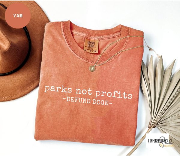 Parks Not Profits Defund Doge Resist Shirt - | Beeteetalk High-quality Image