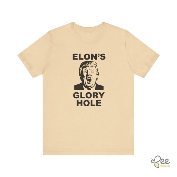 Donald Trump Elons Glory Hole Shirt Anti Trump And Elon Musk Doge Tee - | Beeteetalk High-quality Image